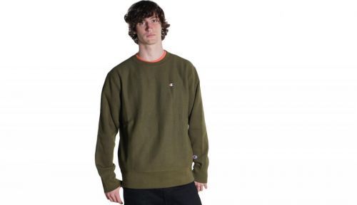 Champion Crewneck Sweatshirt zelené 216495-GS556