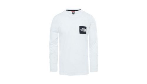 The North Face M L/S Fine Tee biele NF0A37FTFN4