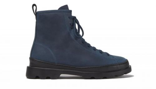 Camper Brutus Blue Nubuck Boots modré K400325-018