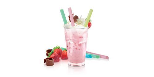 Slamky myDRINK, na jogurtové nápoje, 12 ks