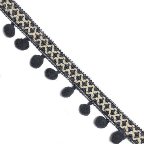 Lemovacia bambuľka CROSS dark grey