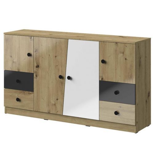 Komoda Nero 06 160 – Čierna Lesk