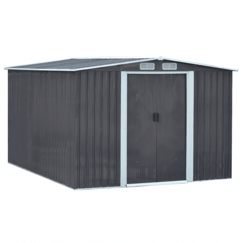 Plechový zahradní domek na nářadí, šedá / bílá, 2,6x3, 1m, HAMAL TYP 3