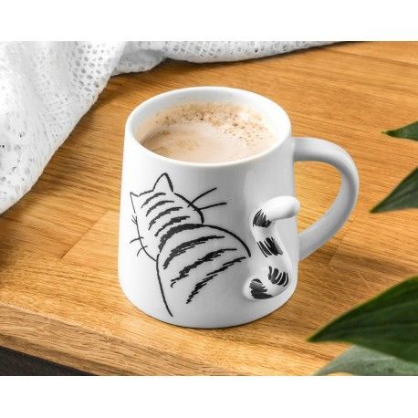 3D Hrnček mačiatko s chvostíkom - 350ml