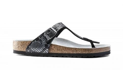 Birkenstock Gizeh MF Python Black čierne 1016888