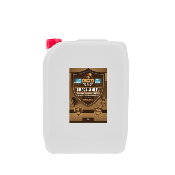 TOPVET Omega-3 olej 5000ml - pre kone 5000 ml