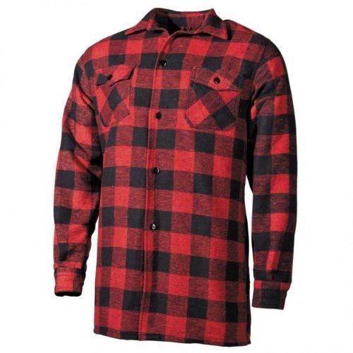 Košeľa kockovaná drevorubačská Fox Lumberjack - červená, 3XL