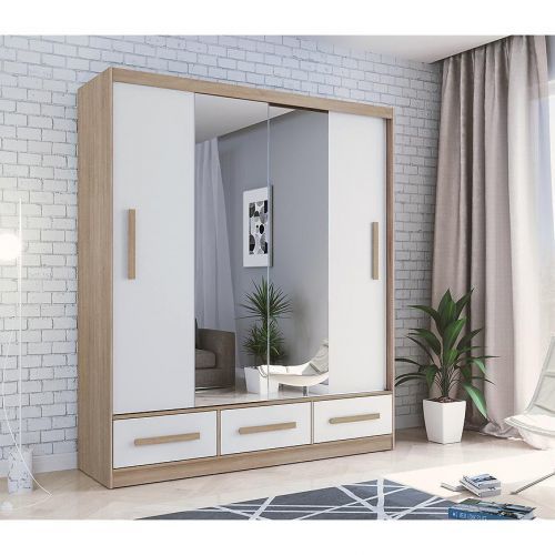 Skriňa Angela C1 kraft zlatá/Biely