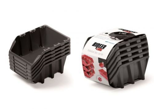 Set úložných boxů 5ks Ziron 198x118x155 černý