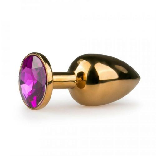 Metal Butt Plug No. 1 - GoldPurple