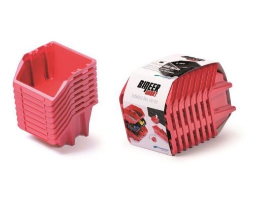 Set úložných boxů 8ks Ziron 206x118x144 červený