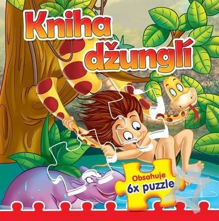 Kniha džunglí + 6xpuzzle