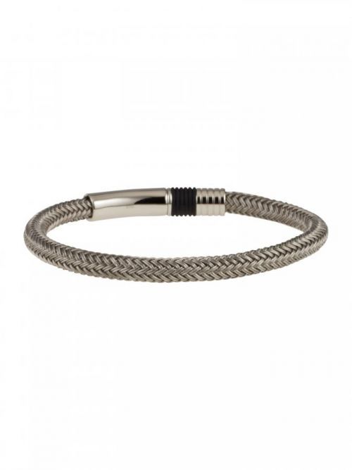 Emporio Armani Náramok  strieborná / sivá