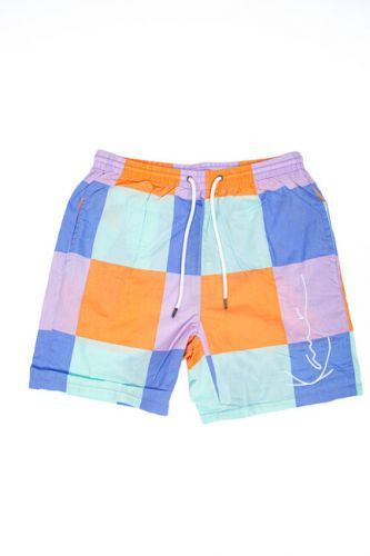 Szorts Karl Kani Signature Resort Shorts blue/mint/lilac - S