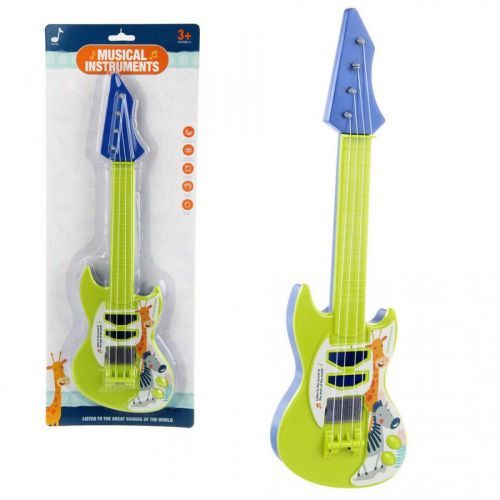 Gitara so zvieratkami - zelená