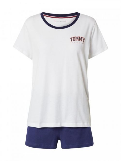 Dámske pyžamo League UW0UW03217 - 0SR - Biela - Tommy Hilfiger biela XS