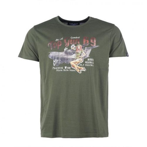 Triko Mil-Tec Top Gun Pin Up - olivové, XL