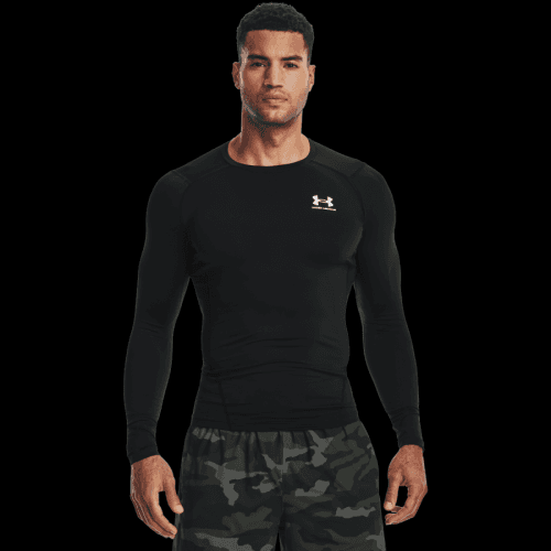 Under Armour Kompresné tričko HG Armour Comp LS Black  S