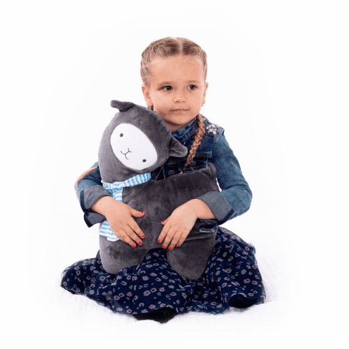 Plyšová hračka ovečka, šedá, MAGGIE