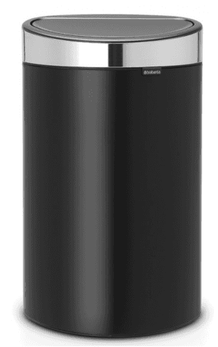 Dotykový odpadkový kôš Touch Bin NEW Brabantia matný čierny matný poklop 40 l