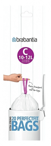 Vrecia do odpadkového koša C PerfectFit Brabantia 10-12 l 20 ks v roli