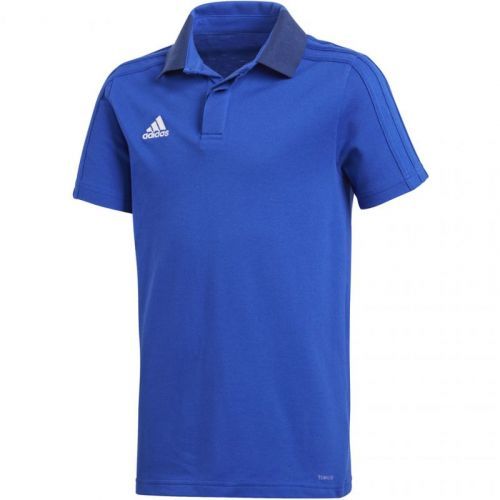 Juniorské fotbalové tričko adidas Condivo 18 Cotton Polo CF4372 140cm