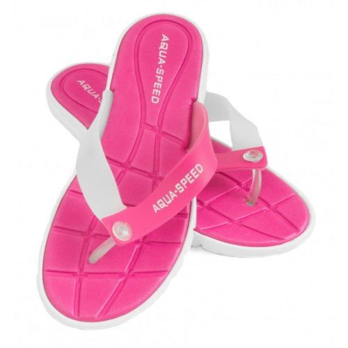 Žabky Aqua-Speed Bali pink and white 05 479 36