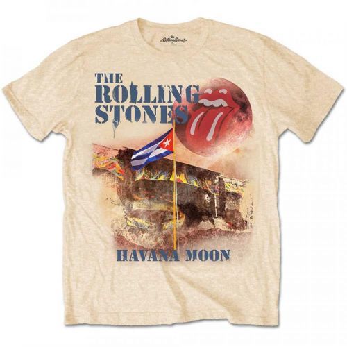 Rolling Stones - Tričko Havana Moon - Muž, Unisex, Žltá, XXL