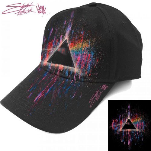 Pink Floyd - Šiltovka DSOTM Pink Splatter - Muž, Unisex, Čierna, Univerzálna