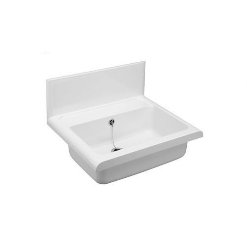 MEREO MEREO - Umyvadlo Compact plastové, s příslušenstvím, bílé, vysoce odolné (PR7183C (60009010099))
