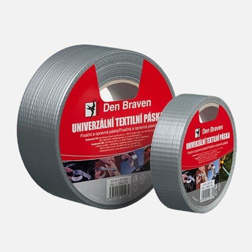 DenBraven lepící páska pevnostní 50mm délka 50m stříbrná univerzální POWER TAPE (B802TE)