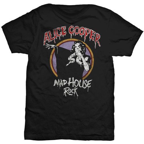 Alice Cooper - Tričko Mad House Rock - Muž, Unisex, Čierna, XXL