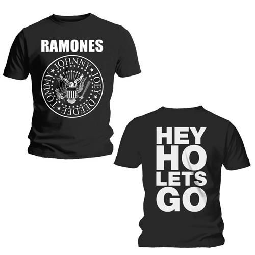 Ramones - Tričko Hey Ho (Front & Back) - Muž, Unisex, Čierna, XXL
