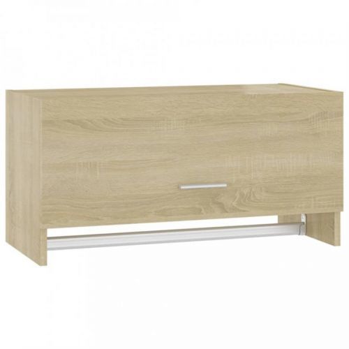 Vešiaková police DTD Dekorhome Biela