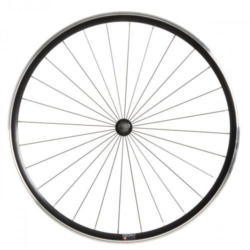 Predné koleso na fixie 28 palcov, dvojstenný ráfik Elops 500 čierne