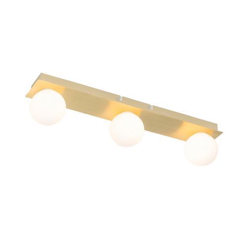Moderne wandlamp messing IP44 3-lichts - Cederic