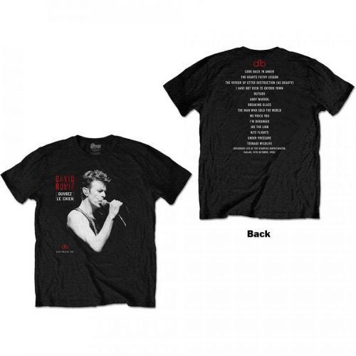 David Bowie - Tričko Dallas '95 - Muž, Unisex, Čierna, XXL