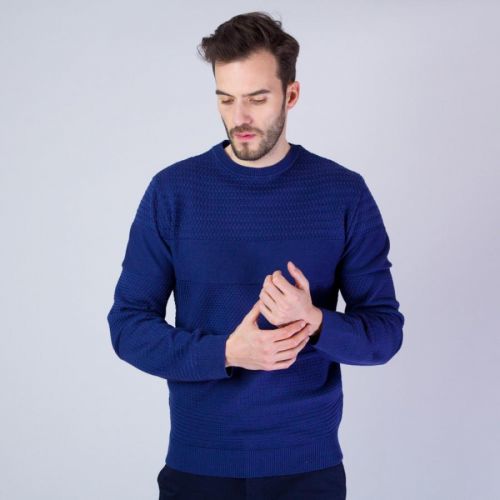 Pánsky sveter Willsoor 8234 v modré farbe