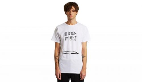 Dedicated T-shirt Stockholm Doing My Best White x CDR biele 16963