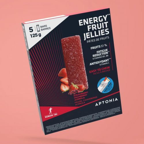 Energetické ovocné želé jahoda brusnice acerola 5 × 25 g