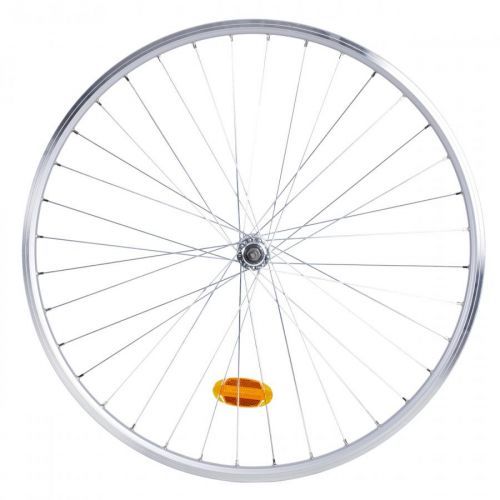 Predné koleso mestského bicykla, dvojstenný ráfik, v-brake tuhá os Elops 120E