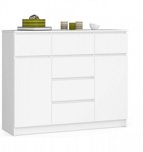 Komoda 120 cm K017 biela