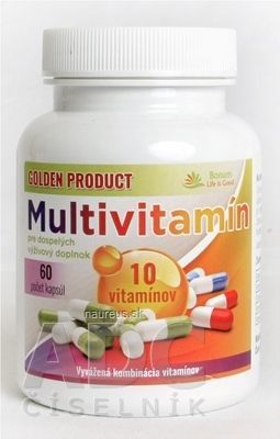 Pavol Kurbel GOLDEN PRODUCT Multivitamín pre dospelých cps 1x60 ks