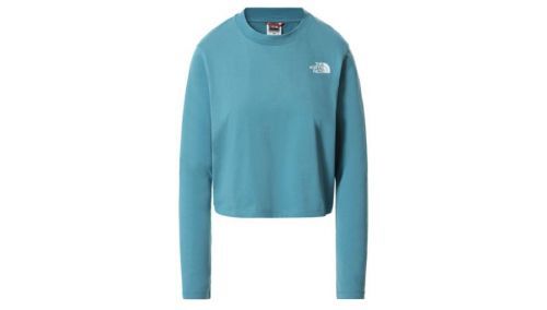 The North Face W Ls Crop Tee tyrkysové NF0A55814Y3