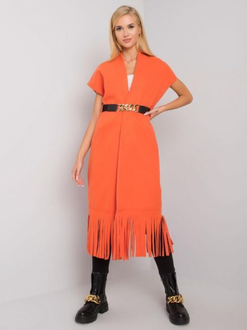 Oranžový pruhovaný prehoz jedna velikost