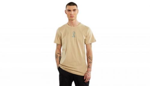 Dedicated T-shirt Stockholm Atlas Beige svetlohnedé 18870
