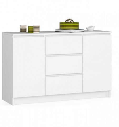 Komoda 120 cm K016 biela