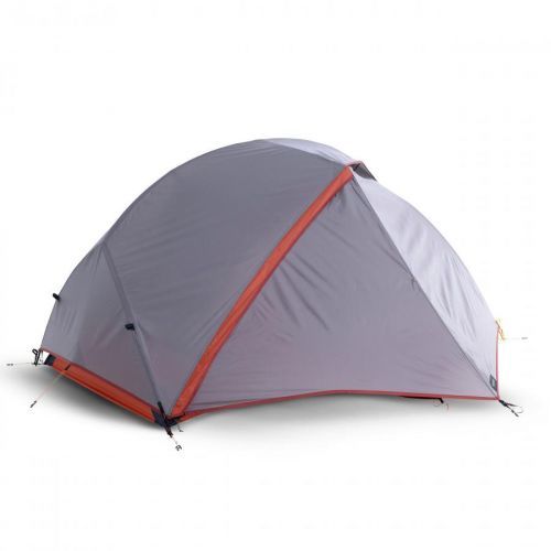 Samonosný trekingový stan Trek 900 pre 2 osoby na 3 ročné obdobia sivý