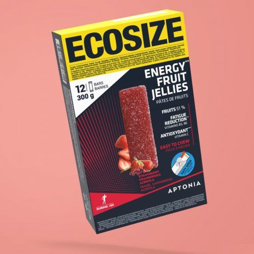 Energetické ovocné želé jahoda brusnice acerola 12 × 25 g