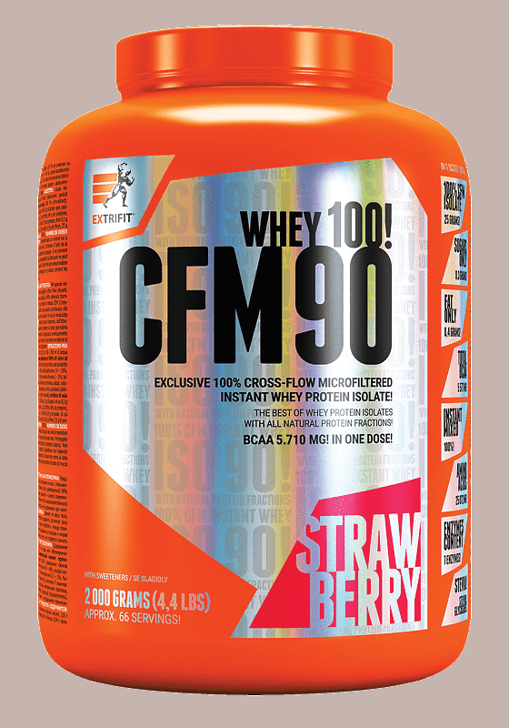 Extrifit CFM Instant Whey Isolate 90 2000 g strawberry
